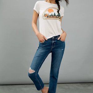Paige Brigitte High-Rise Slim Boyfriend Jeans